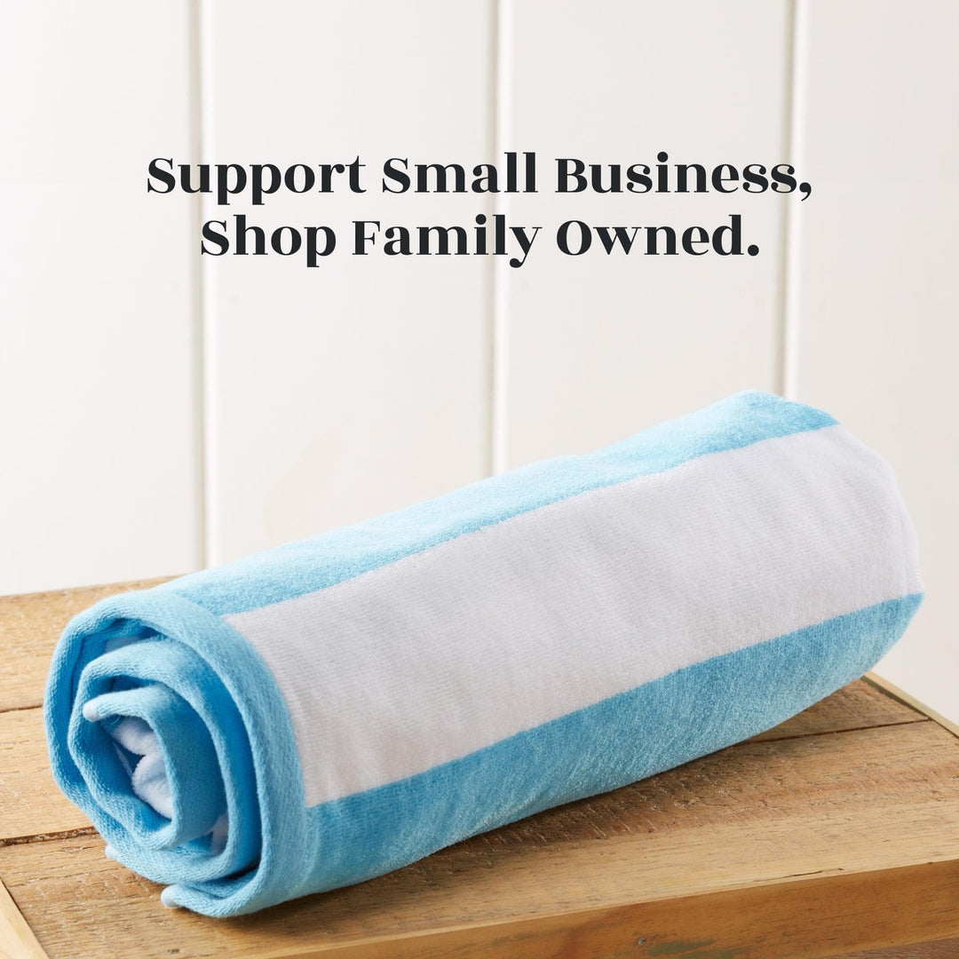 Cotton Velour Cabana Beach Towel - Novia Collection