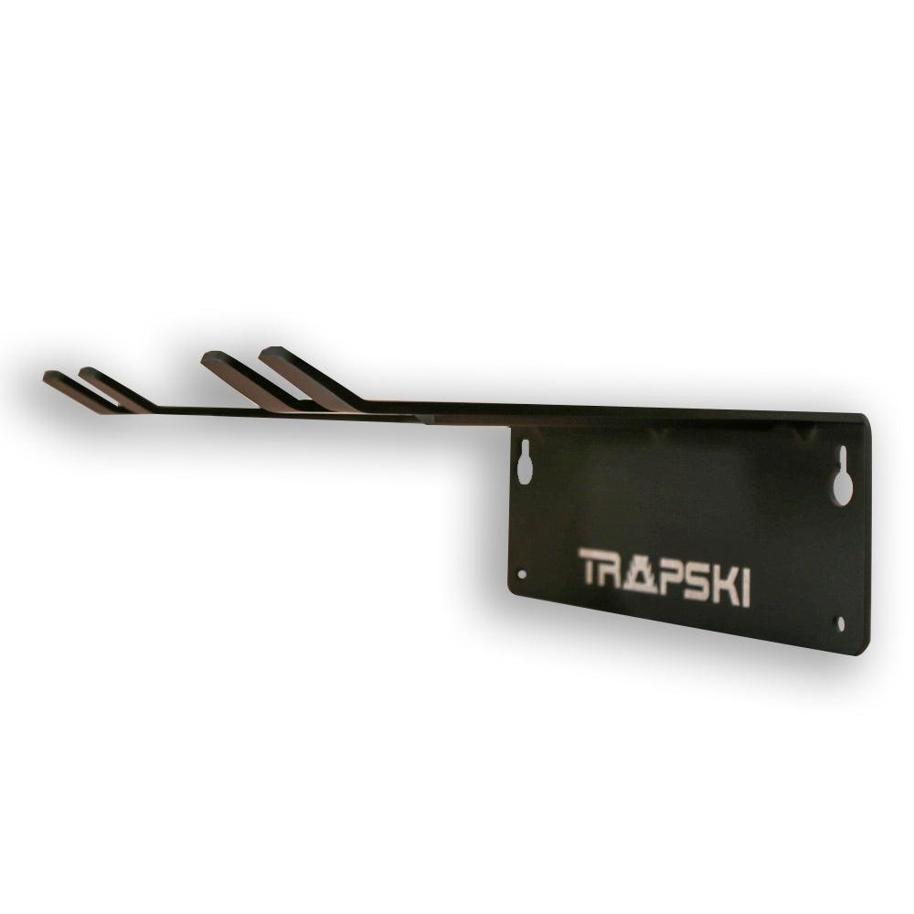 TRAPAWAY Wall Rack | Garage Organizer for Yard Tools, Gear & Equipment | Holds Skis or Snowboard by Bindings | Aluminum | No Moving Parts to break or pinch points