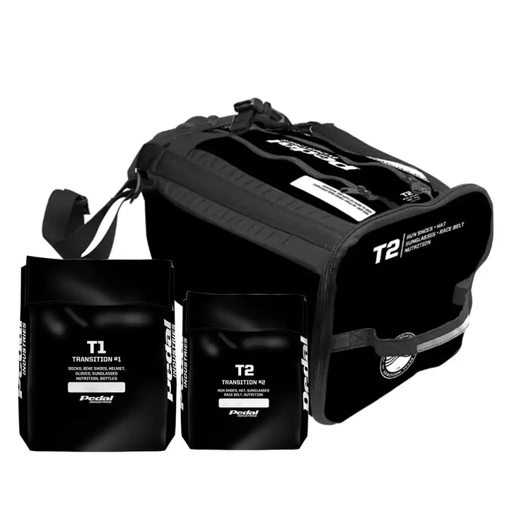 Pedal Industries Triathlon Gear Bag - Basic Black RaceDay Bag™