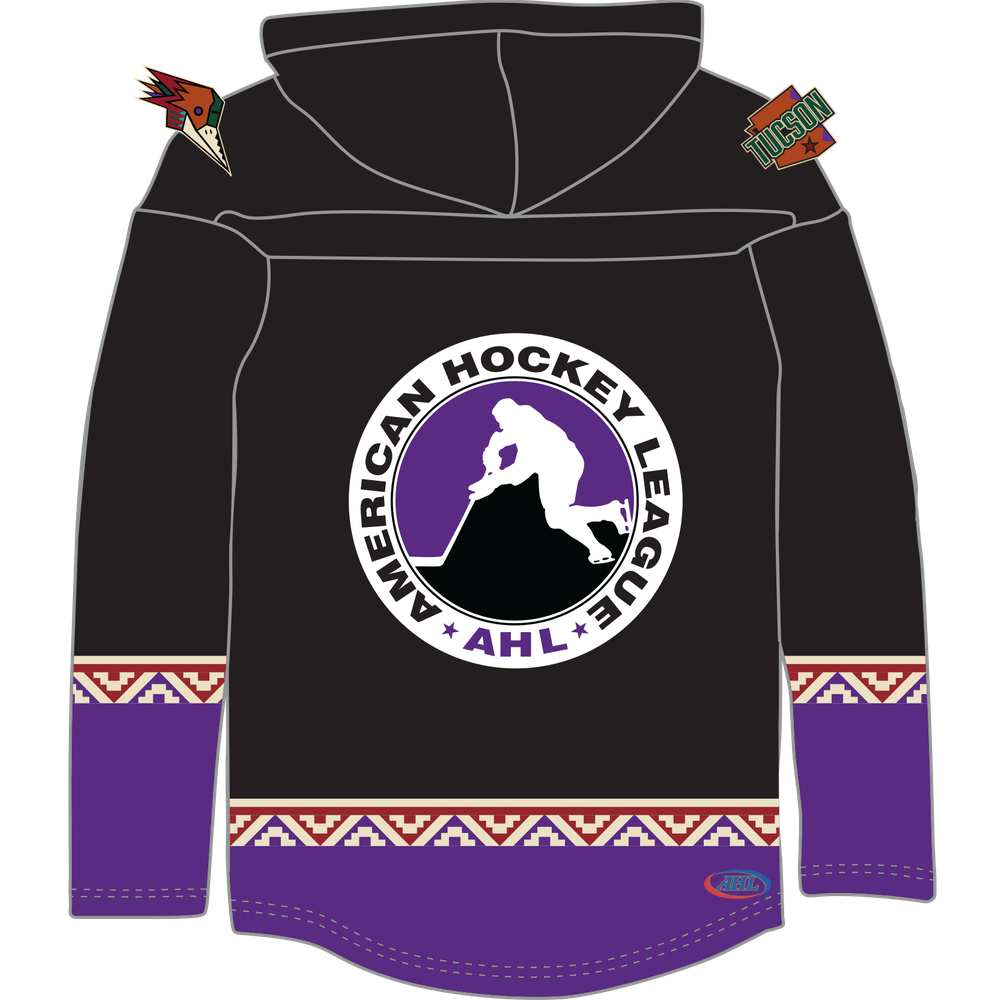 Tucson Roadrunners Hockey Lace Hoodie - Kachina Design