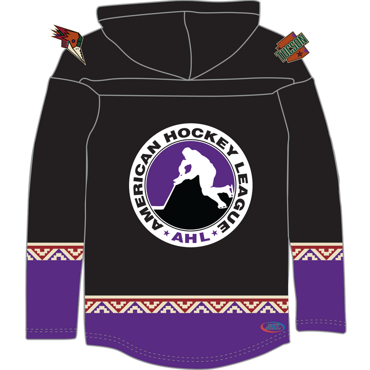 Tucson Roadrunners Hockey Lace Hoodie - Kachina Design