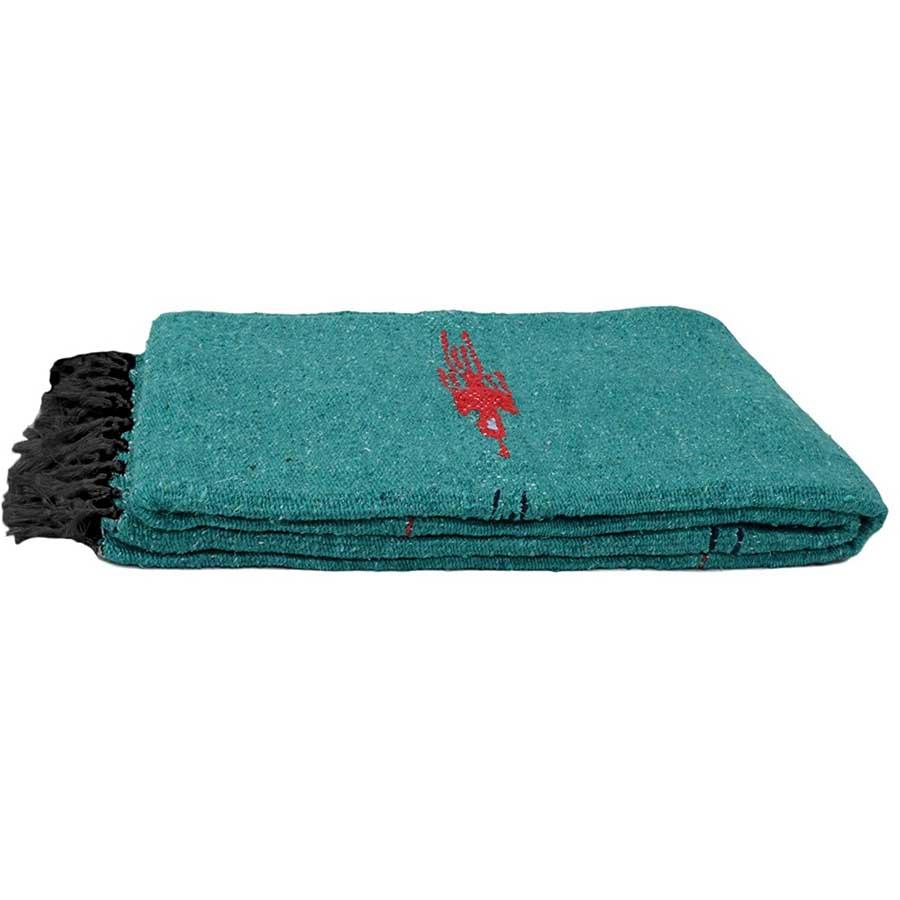 West Path Turquoise Green Baja Thunderbird Blanket