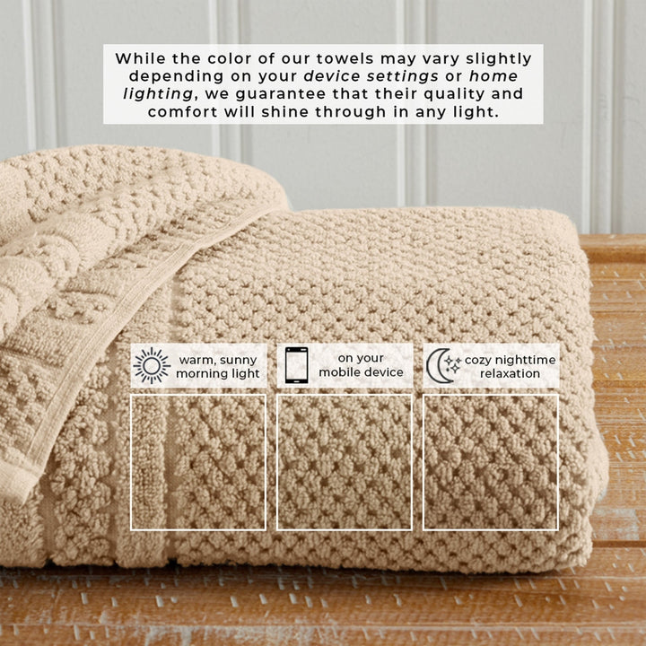 Checkered Jacquard Bath Towel Set - Giuliana Collection