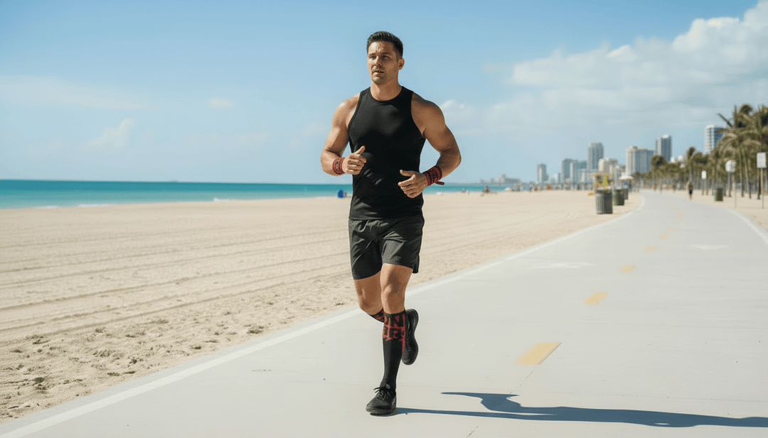 UNBROKEN Shin Sleeves Pro Red