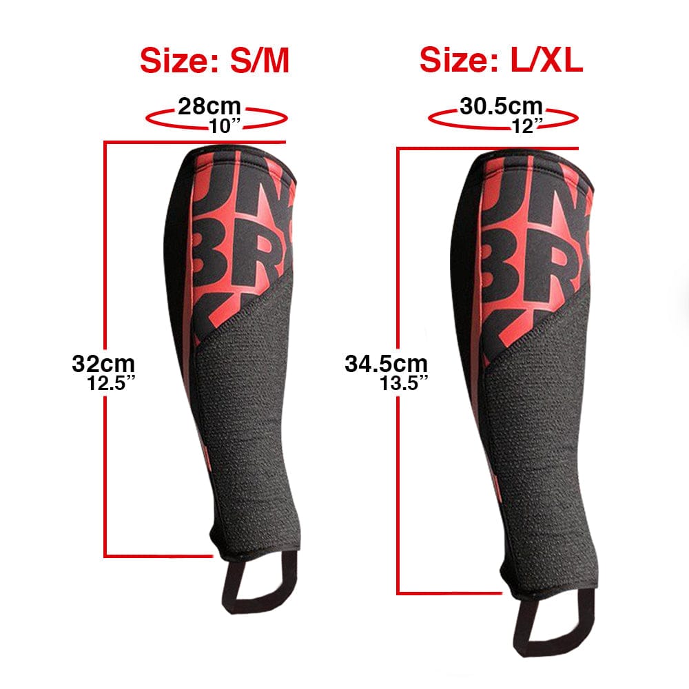UNBROKEN Shin Sleeves Pro Red