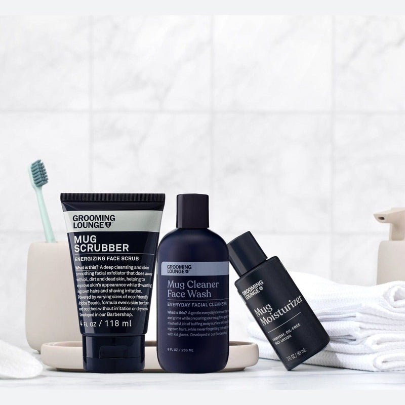 Grooming Lounge Mug Trio Skincare Kit Save $23