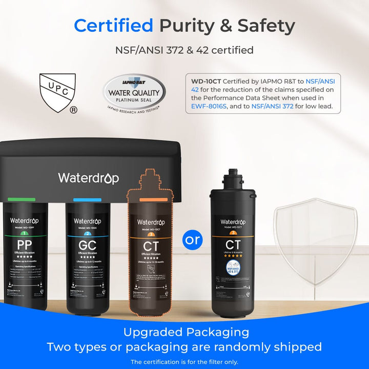 3-stage Under Sink Water Filtration System Waterdrop TSA