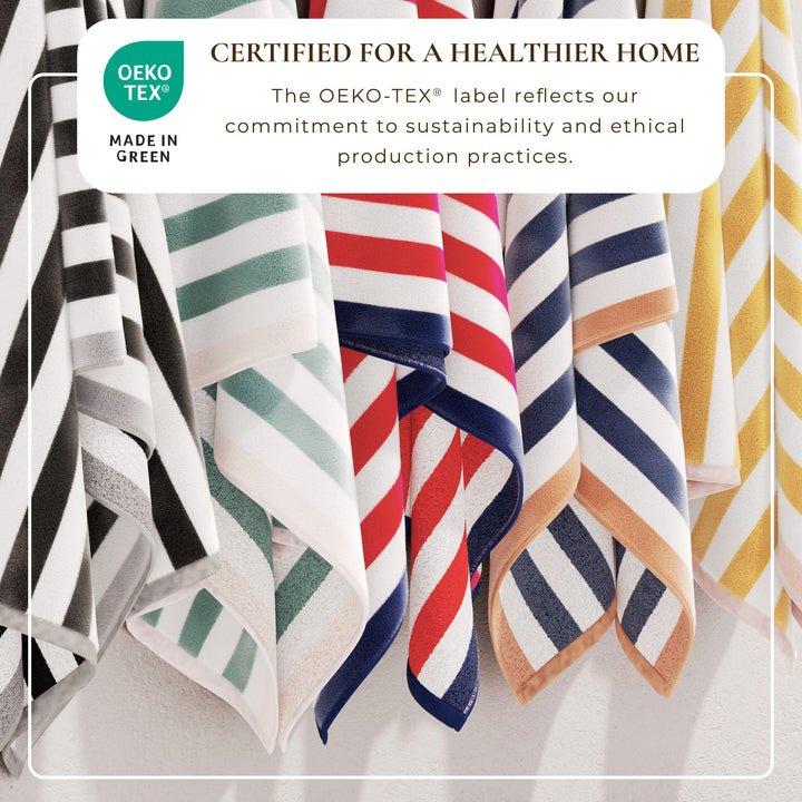Striped Beach Towel - Oversized Santa Cruz Collection