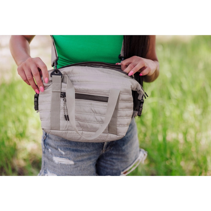 Picnic Time Midday Quilted Washable Insulated Lunch Bag