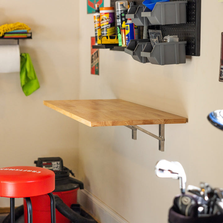 Wakefield Foldable Workbench | Folding Wall Table