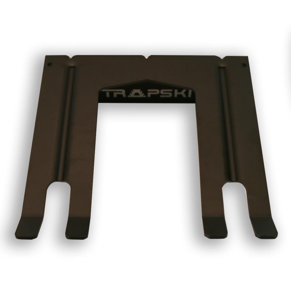 TRAPAWAY Wall Rack | Holds Skis or Snowboard by Bindings | Garage Organizer for Yard Tools, Gear & Equipment | Aluminum | No Moving Parts to break or pinch | Made in the USA