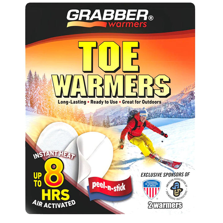 TRAPSKI Grabber Ski & Ride Toe Warmers - Long Lasting Safe Natural Odorless Air Activated Warmers - Up to 8 Hours of Heat - 40 Pair Box