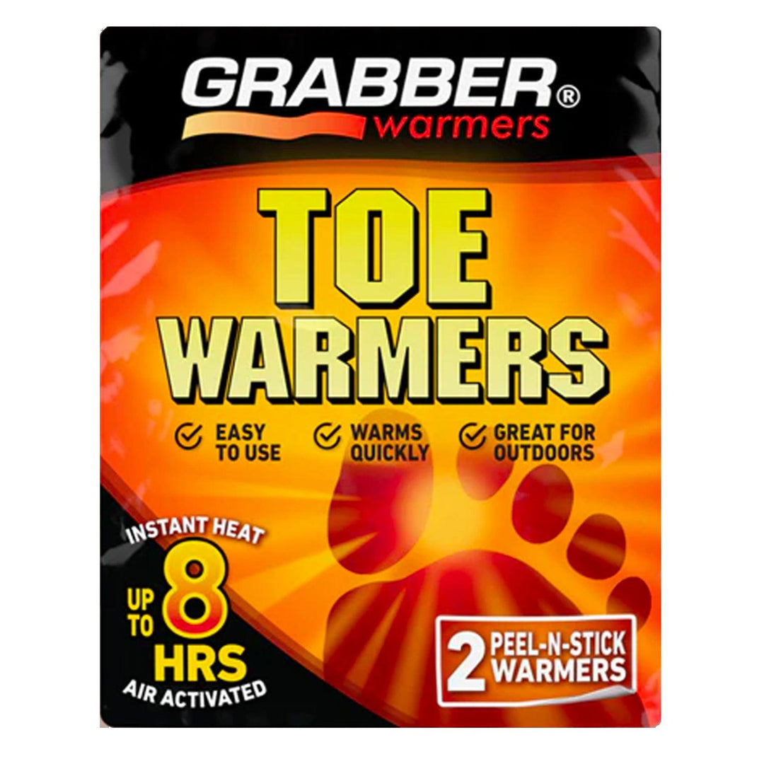 TRAPSKI Grabber Toe Warmers - Long Lasting Safe Natural Odorless Air Activated Warmers - Up to 8 Hours of Heat - 40 Pair Box