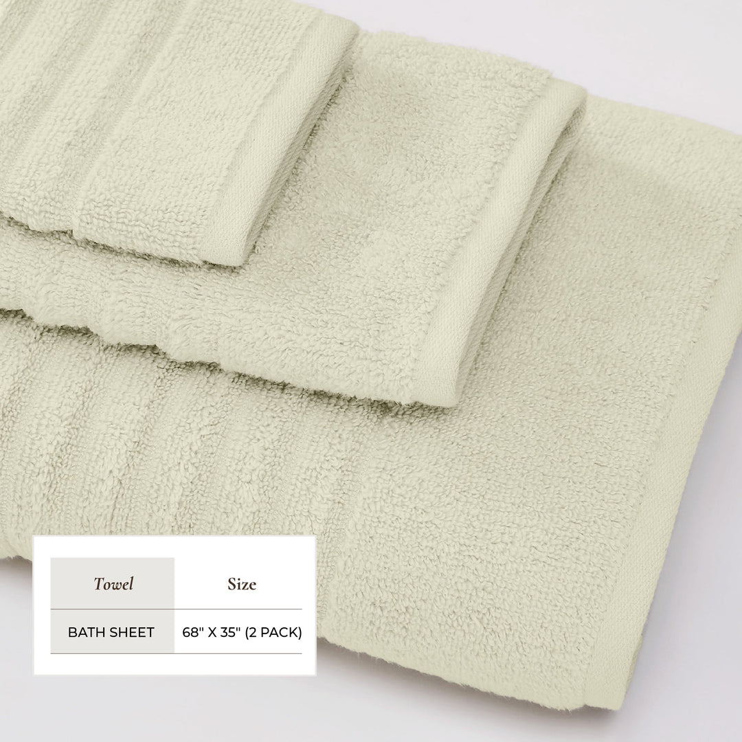 Combed Cotton Bath Towels - Karina Collection