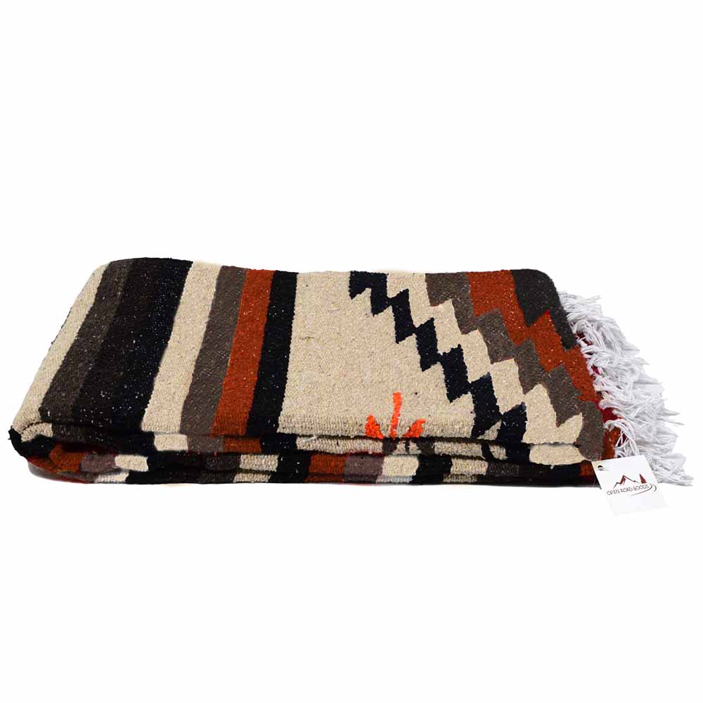 West Path Tan Mexican Diamond Yoga Blanket