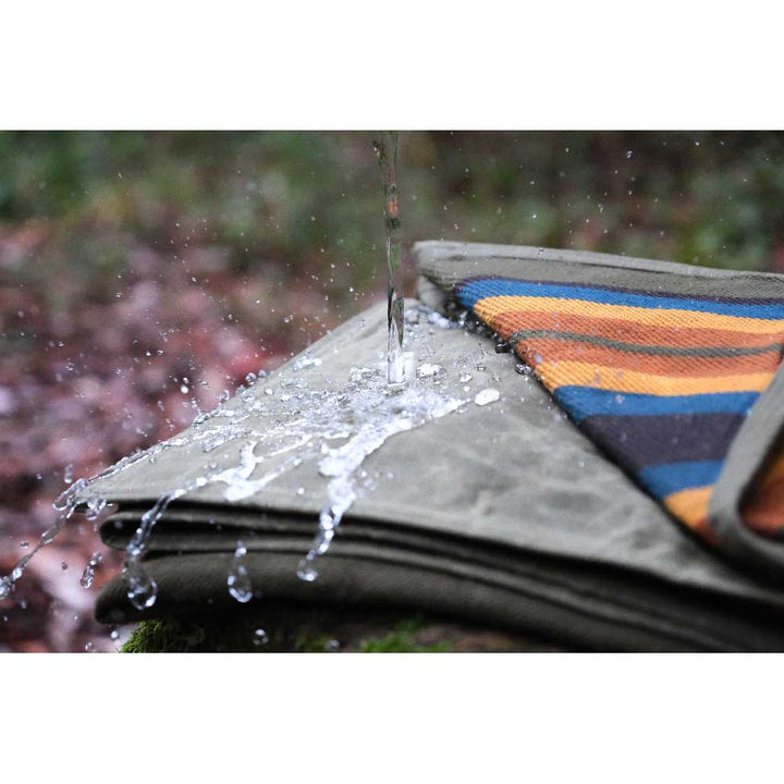 West Path Canvas Camping Blanket - Waxed Canvas Outdoor Blanket / Bushcraft Blanket