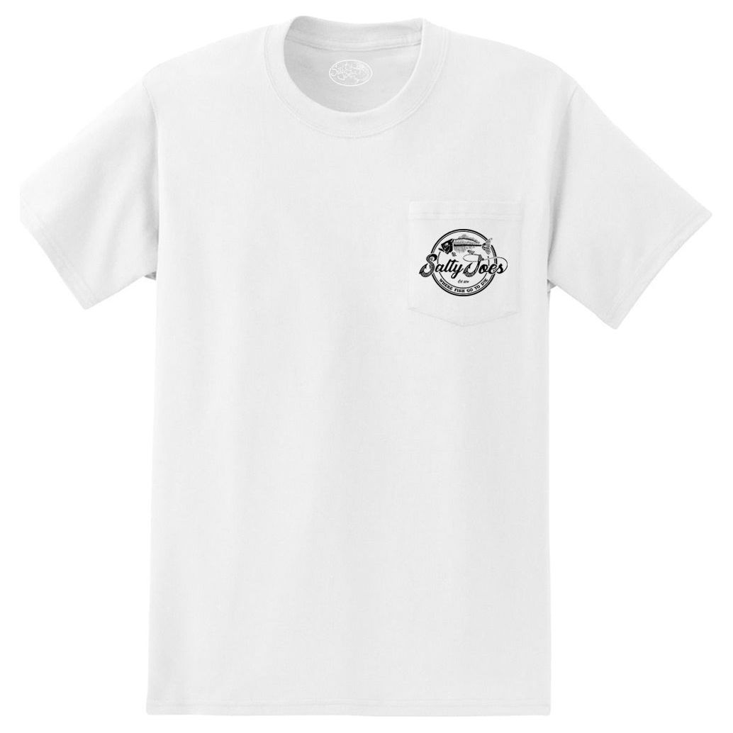 Salty Joe's Skeleton Hook Heavyweight Pocket Tee