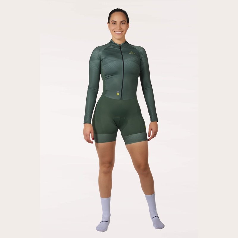 Onnor Sport Women's Limemba Expert Cycling Skinsuit Long Sleeve