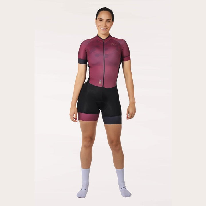 Onnor Sport Women's Winehive Expert Cycling Skinsuit Short Sleeve