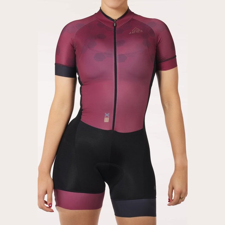 Onnor Sport Women's Winehive Expert Cycling Skinsuit Short Sleeve