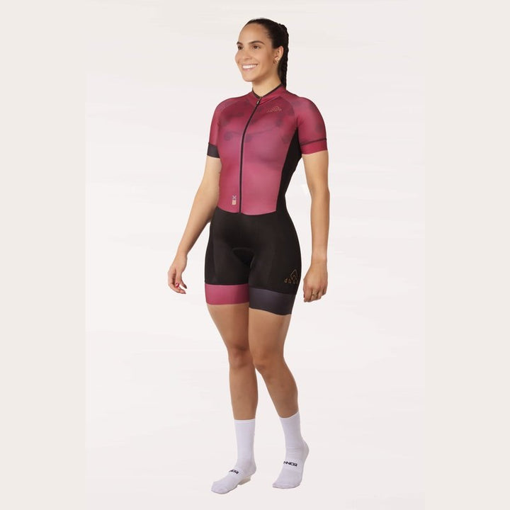 Onnor Sport Women's Winehive Expert Cycling Skinsuit Short Sleeve