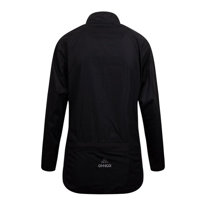 Onnor Sport Women's Black Stealth PRO Cycling Windbreaker Long Sleeve