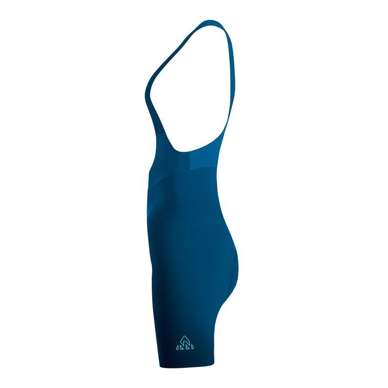 Onnor Sport Women's Seamless Peacock Blue Pro Cycling Bib