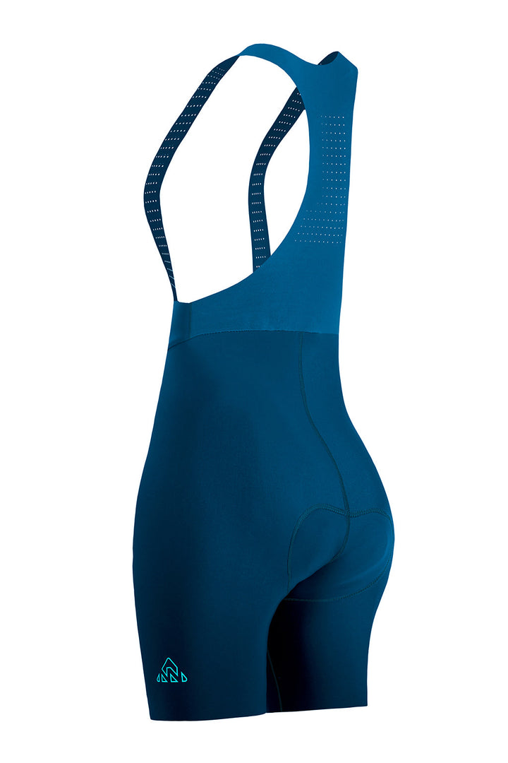 Onnor Sport Women's Seamless Peacock Blue Pro Cycling Bib