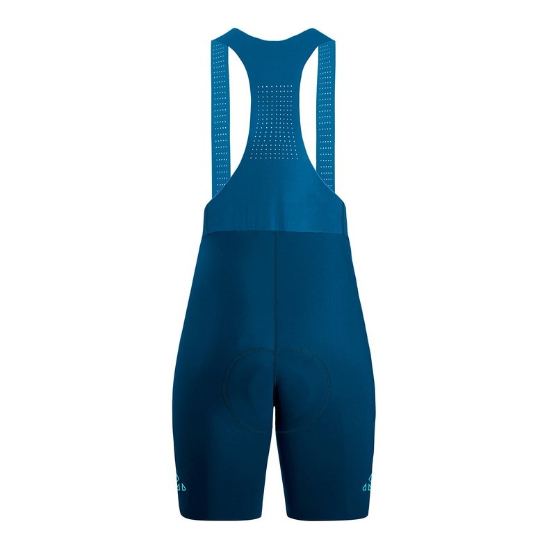 Onnor Sport Women's Seamless Peacock Blue Pro Cycling Bib