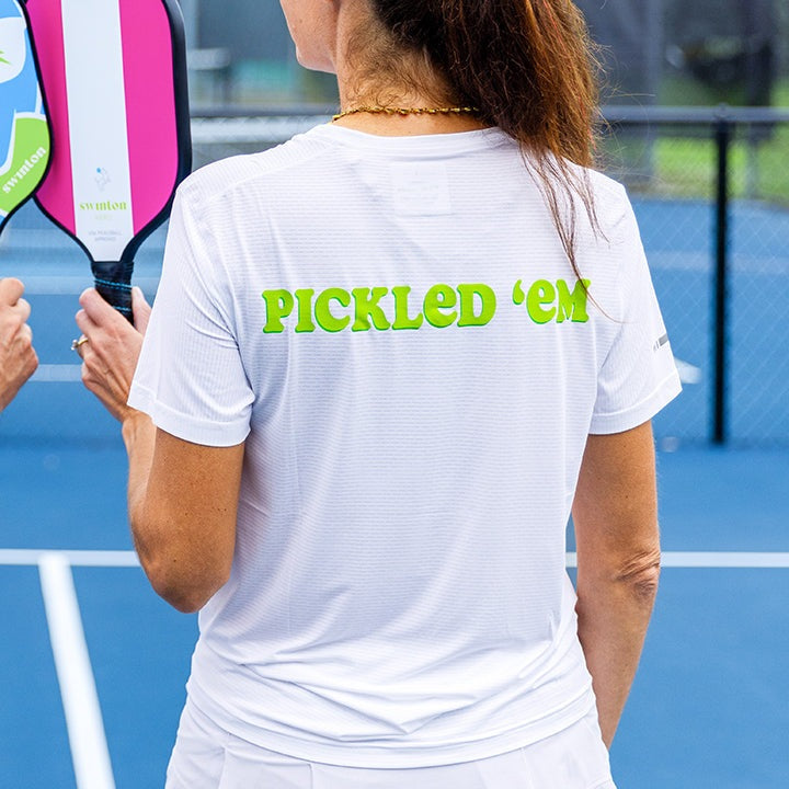 Swinton Pickleball Women's Pickled 'em LUX Performance Shirt