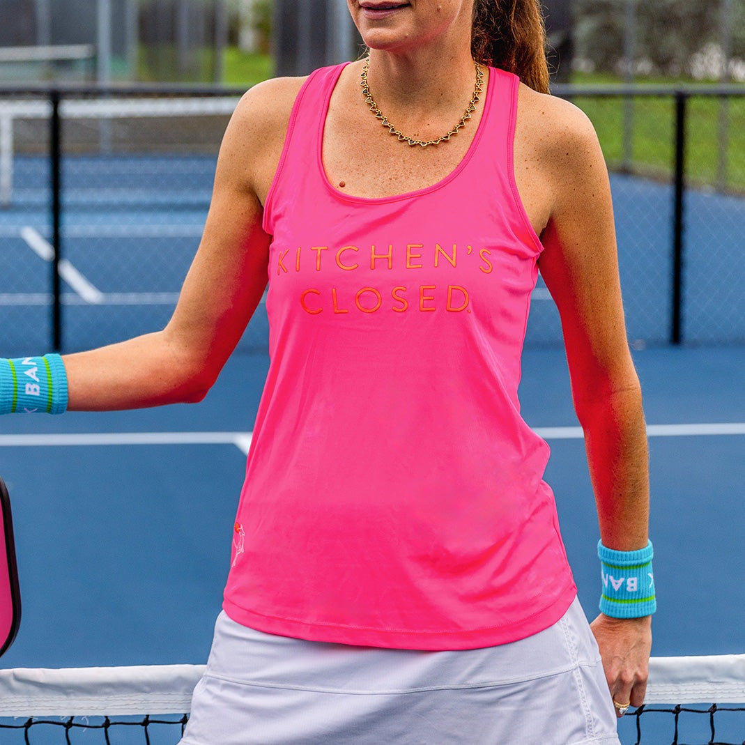 Swinton Pickleball Performance Tank Hot Pink