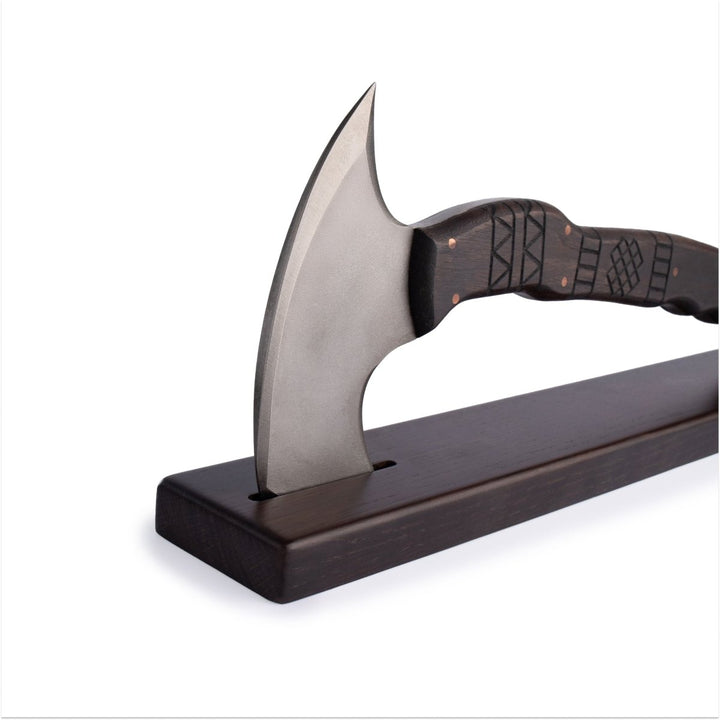 AncientSmithy Wooden stand for tomahawk