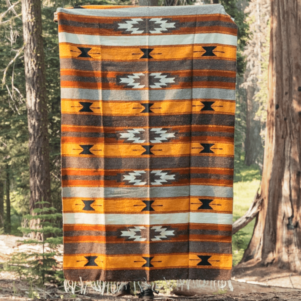 West Path Wool Mexican Blanket