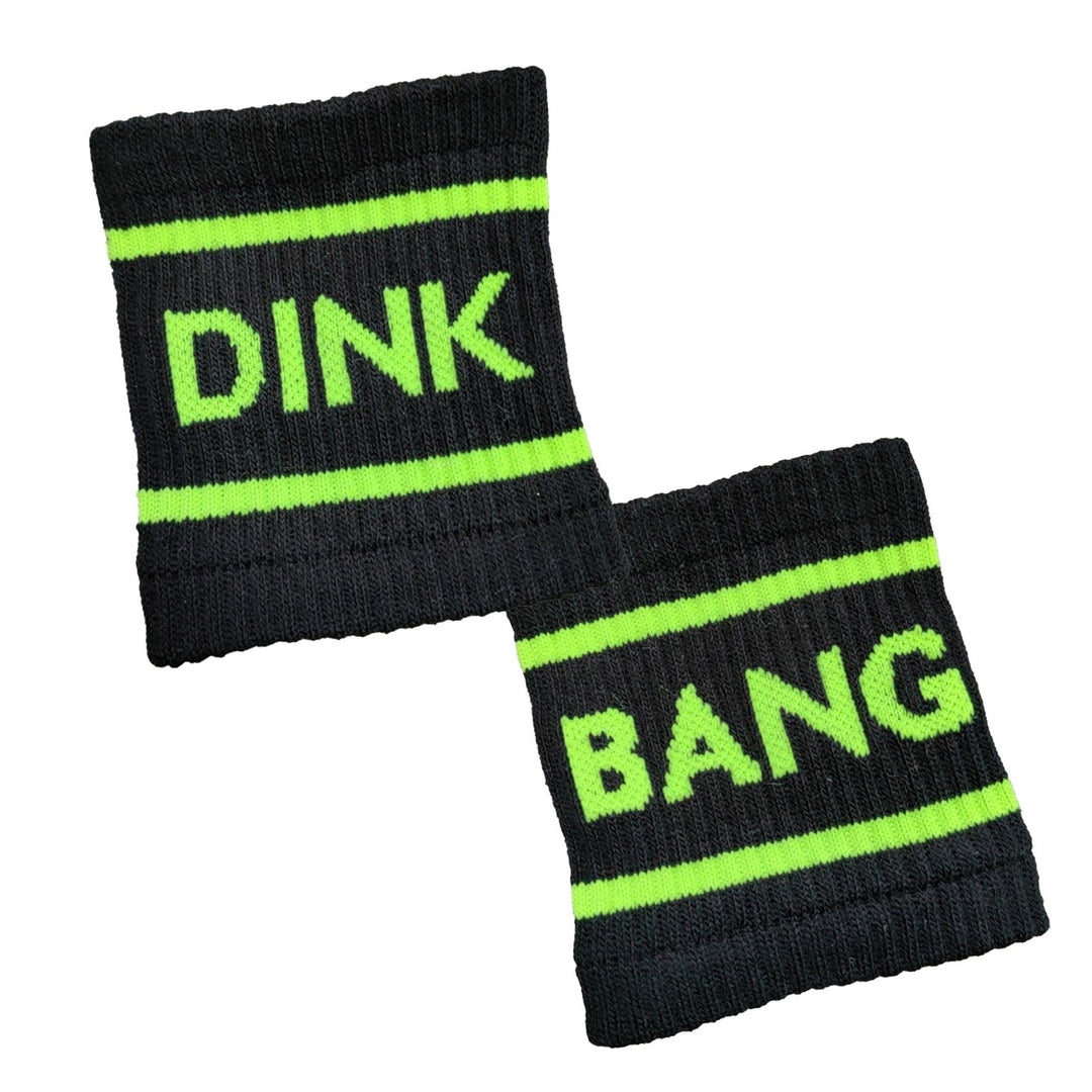 Swinton Pickleball Black Dink & Bang Pickleball Wristbands