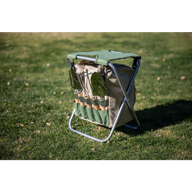 Gardener Folding Seat with Tools
