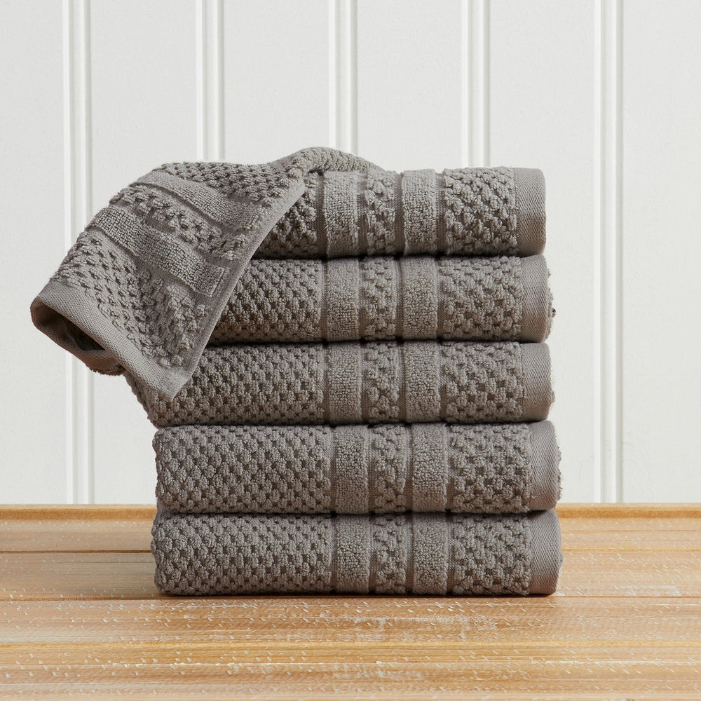Checkered Jacquard Bath Towel Set - Giuliana Collection