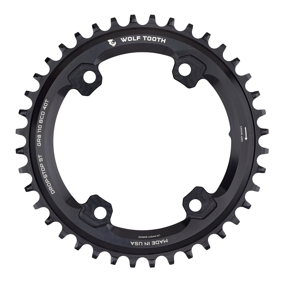 110 BCD Asymmetric 4-Bolt Chainrings for Shimano GRX Cranks