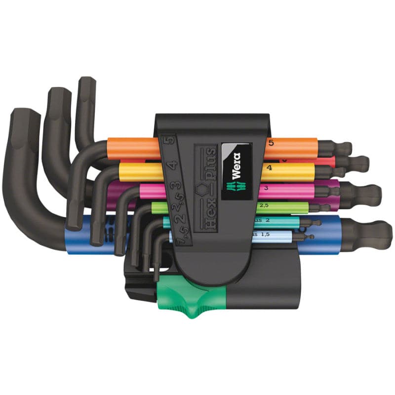 Wera 950/9 Hex-Plus Multicolour 2 L-key set, metric, BlackLaser