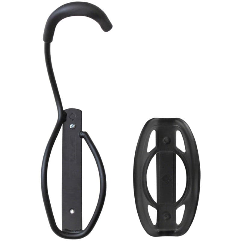 Delta Single Bike Wall Mount Rack with Tire Tray: Holds One Bike, Black