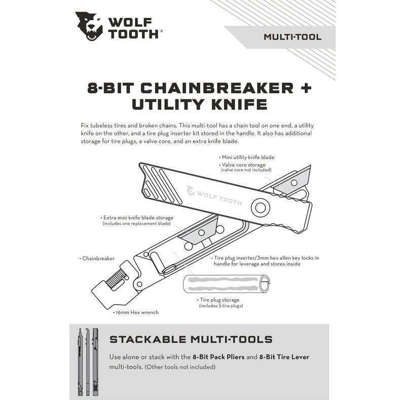 8-Bit Chainbreaker + Utility Knife Multi-Tool