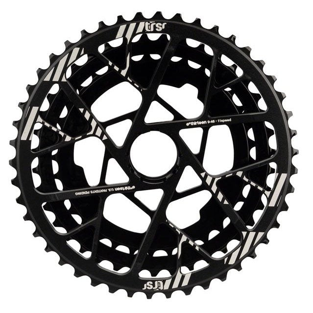 e*thirteen replacement Aluminum Cogs for TRS Plus 11-Speed Cassette, 33-46t, Black